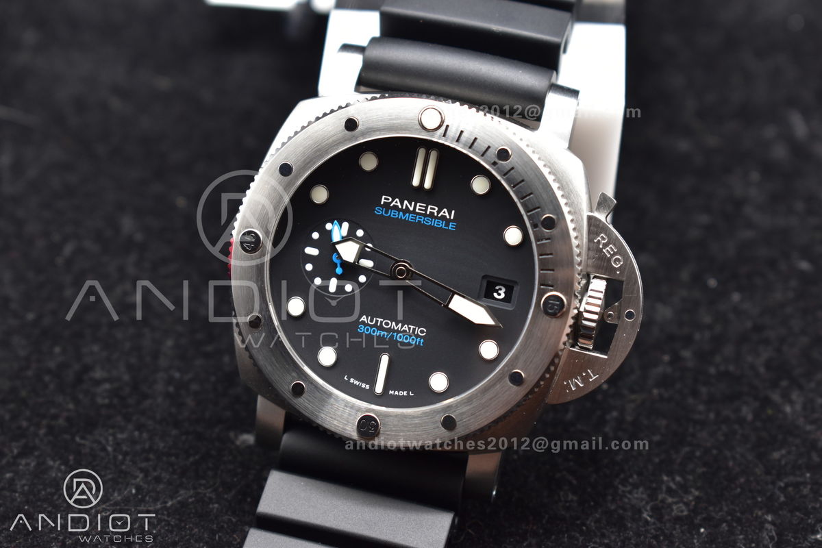 PAM1229 Y SBF 1:1 Best Edition Black Dial on Black Rubber Strap P900